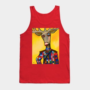 Portrait of my deer friend the general Tank Top